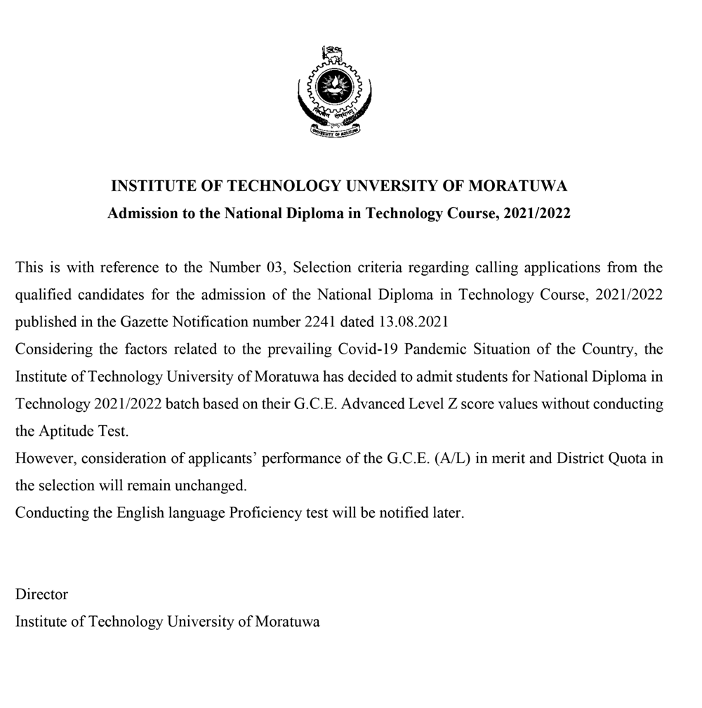 Latest News Announcements ITUM University Of Moratuwa